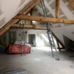 Aménagement de comble clés en main avec isolation thermique de la toiture et la création de 3 chambres avez mezzanine avec salle de bain sur mesure à Jebsheim à coté de Colmar